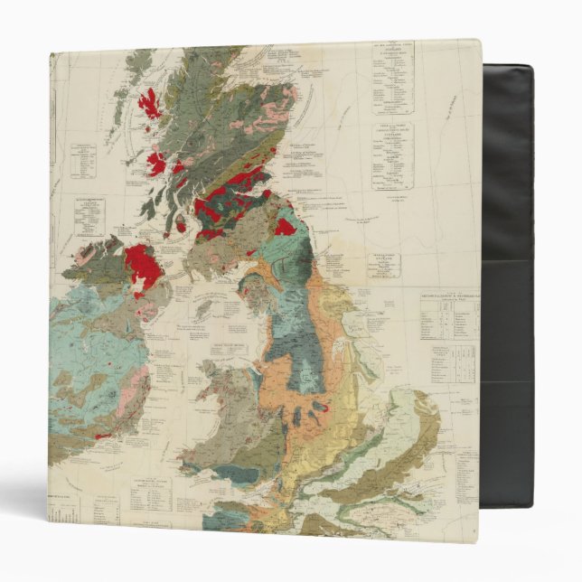 Composite Geological, palaeontological map Binder (Front/Inside)