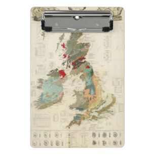 Composite Geological, palaeontological map Mini Clipboard