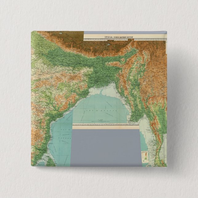 Composite India 2 Inch Square Button (Front)