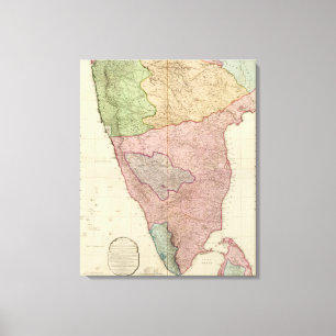 Composite India peninsula Canvas Print