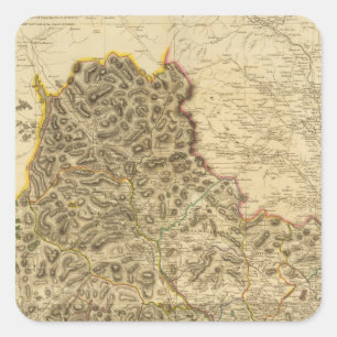 Composite Kirkcudbright Shire Square Sticker