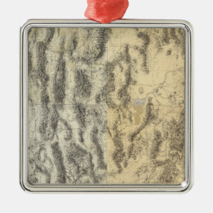 Composite Map of Arizona, Nevada, and Utah Metal Ornament