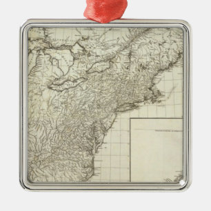 Composite Map of Canada Metal Ornament