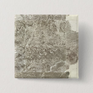 Composite Map of France 2 Inch Square Button