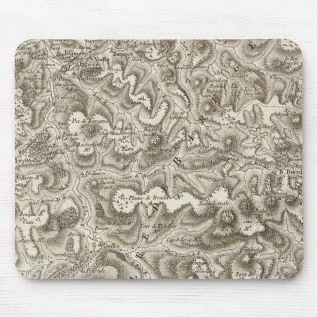 Composite Map of France 2 Mouse Pad (Front)