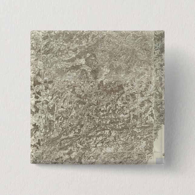 Composite Map of France 5 2 Inch Square Button (Front)