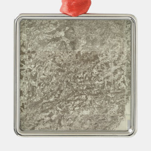 Composite Map of France 5 Metal Ornament