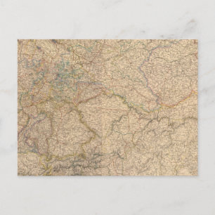 Composite Map of Germany Postcard