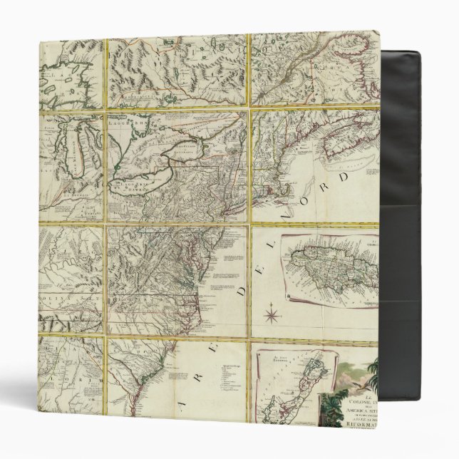 Composite map of United States Binder (Front/Inside)