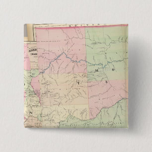Composite Montana, Idaho 2 Inch Square Button