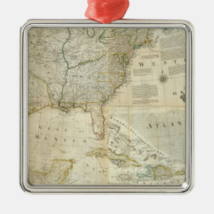 Composite North America Metal Ornament