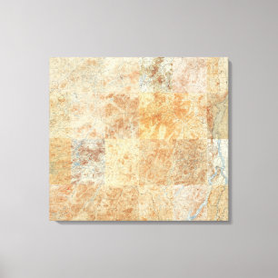 Composite of 24 Adirondack Topographic Maps Canvas Print