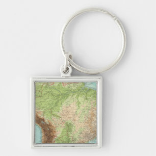 Composite South America Keychain