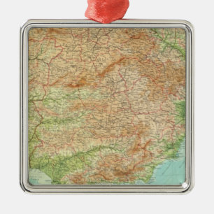 Composite Spain, Portugal Metal Ornament