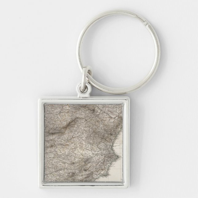 Composite Spanien, Portugal in 4 Blattern Keychain (Front)