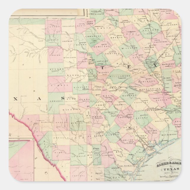 Composite Texas Square Sticker (Front)