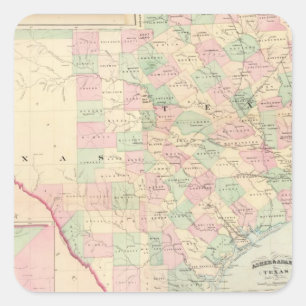 Composite Texas Square Sticker