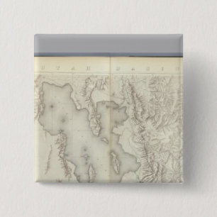 Composite Topographical maps IV 2 Inch Square Button