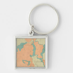 Composite Uinkaret Plateau North and South half Keychain