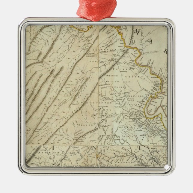 Composite Virginia Metal Ornament (Front)