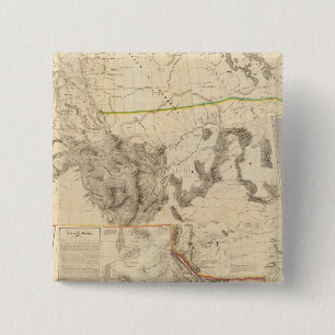 Composite Western United States 2 Inch Square Button