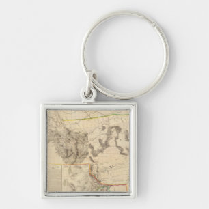 Composite Western United States Keychain
