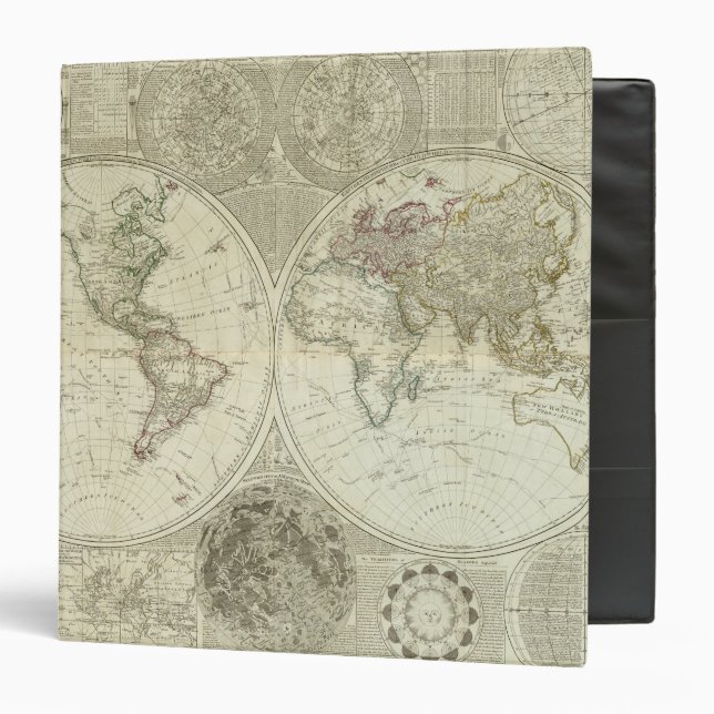 Composite World or terraqueous globe Binder (Front/Inside)