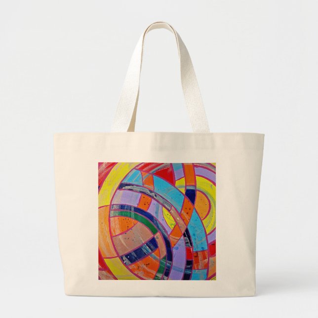 Composition #15 by Michael Moffa Large Tote Bag (Front)