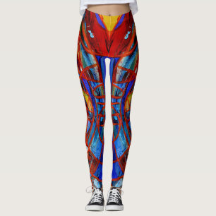 Composition #17 by Michael Moffa Leggings