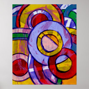 Composition #19 by Michael Moffa Poster