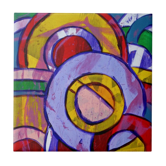 Composition #19 by Michael Moffa Tile (Front)