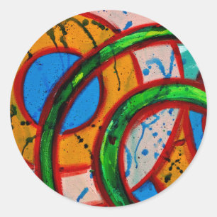 Composition #20 by Michael Moffa Classic Round Sticker