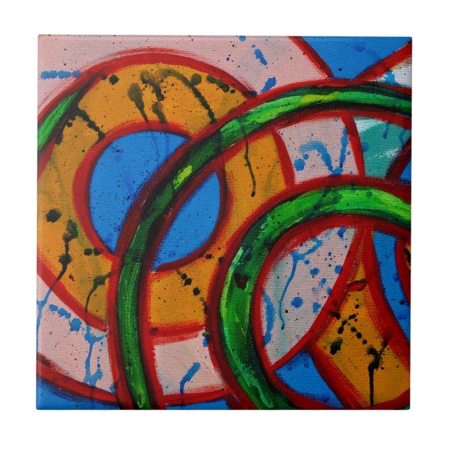 Composition #20 by Michael Moffa Tile (Front)