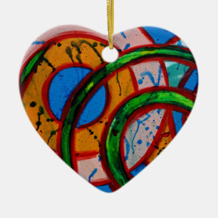 Composition #20A by Michael Moffa Ceramic Ornament
