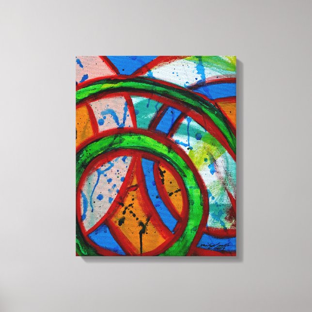 Composition #20B by Michael Moffa Canvas Print (Front)