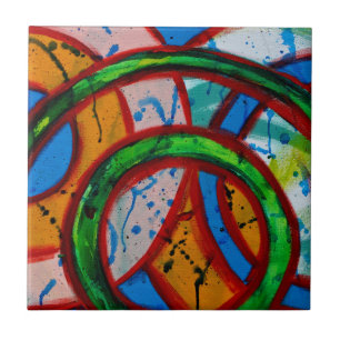Composition #20B by Michael Moffa Tile