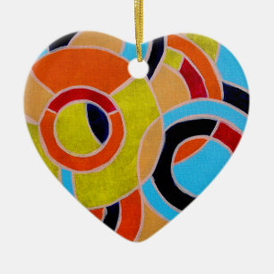 Composition #22 by Michael Moffa Ceramic Ornament