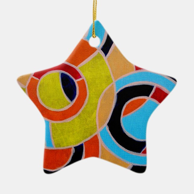 Composition #22 by Michael Moffa Ceramic Ornament (Front)