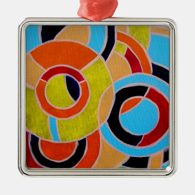 Composition #22 by Michael Moffa Metal Ornament (Front)