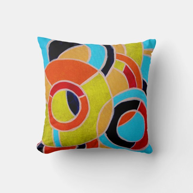 Composition #22 by Michael Moffa Throw Pillow (Front)