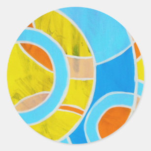 Composition #23 by Michael Moffa Classic Round Sticker