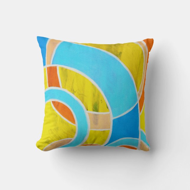Composition #23 by Michael Moffa Throw Pillow (Front)