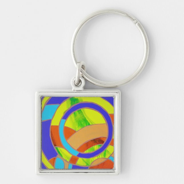 Composition #27 by Michael Moffa Keychain (Front)