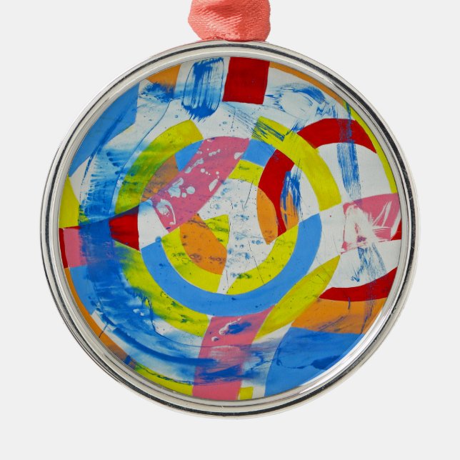 Composition #2 by Michael Moffa Metal Ornament (Front)