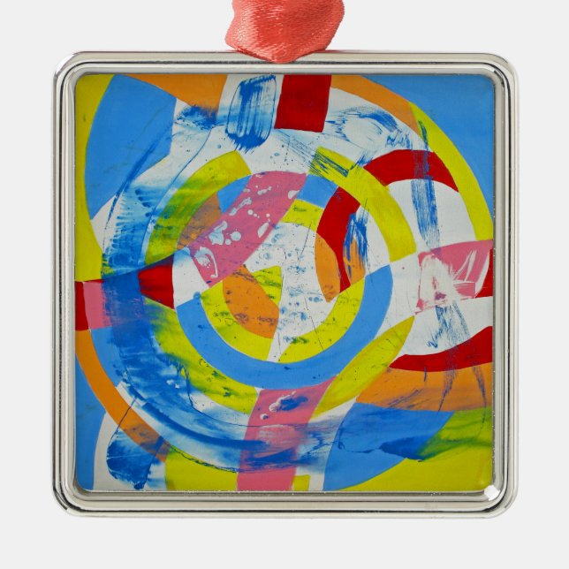 Composition #2 by Michael Moffa Metal Ornament (Front)