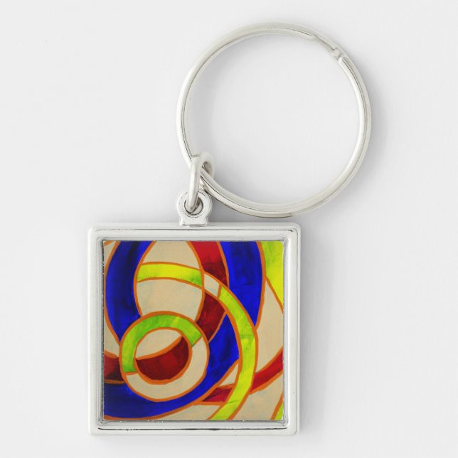 Composition #31 by Michael Moffa Keychain (Front)