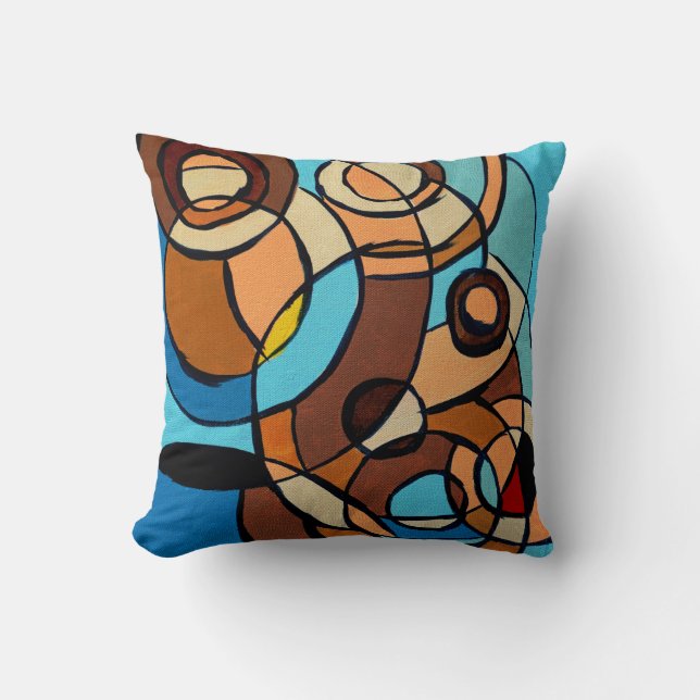 Composition #32 by Michael Moffa Throw Pillow (Front)