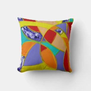 Composition #5 by Michael Moffa Throw Pillow