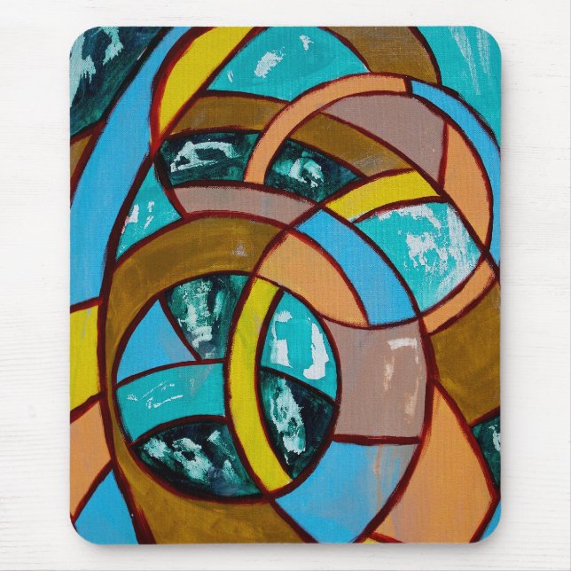 Composition #8 by Michael Moffa Mouse Pad (Front)