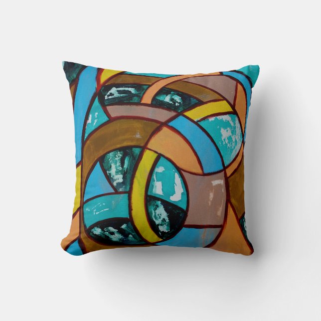 Composition #8 by Michael Moffa Throw Pillow (Front)